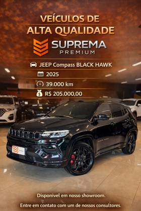 JEEP COMPASS 2.0 HURRICANE 4 TURBO GASOLINA BLACKHAWK AT9 JEEP COMPASS 2.0 HURRICANE 4 TURBO GASOLINA BLACKHAWK AT9